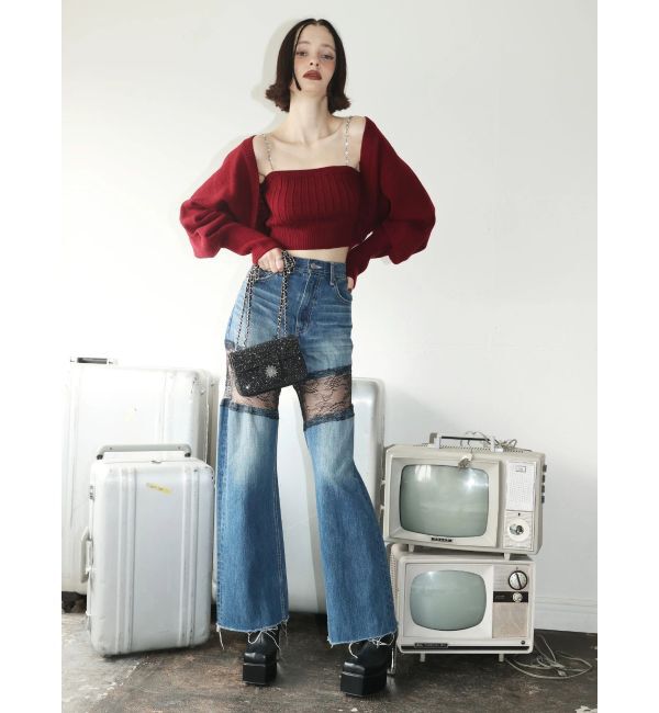 EVRIS「ビジューアンサンブルニットトップス」|ニット・セーター|