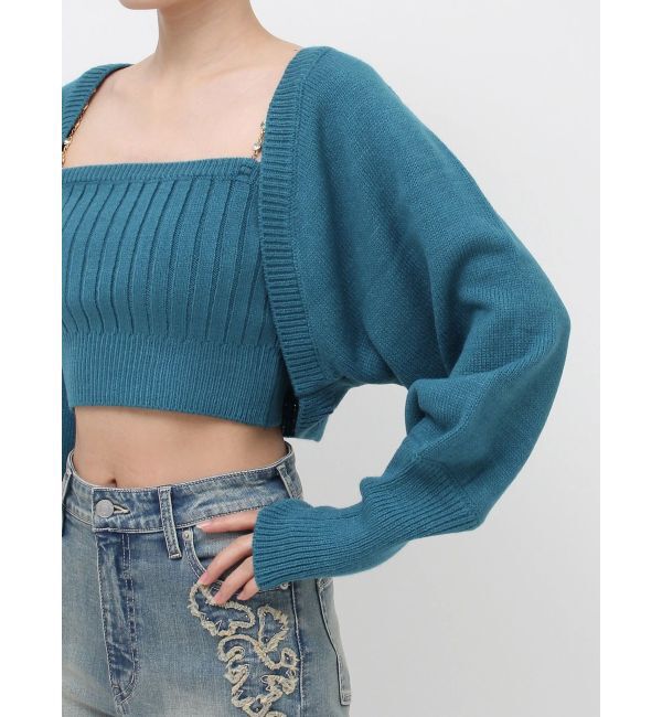 EVRIS「ビジューアンサンブルニットトップス」|ニット・セーター|