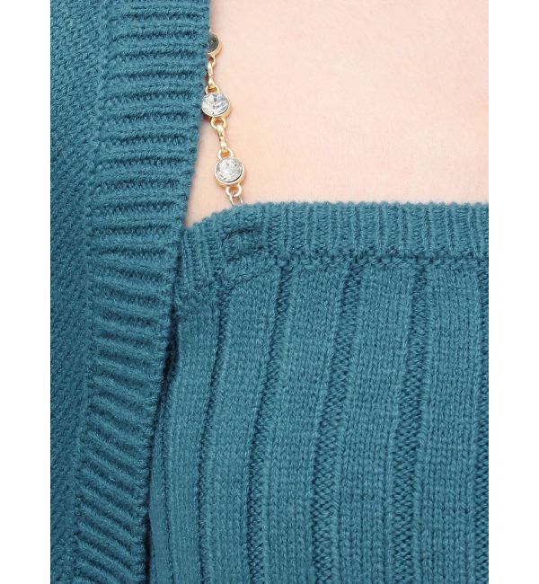 EVRIS「ビジューアンサンブルニットトップス」|ニット・セーター|