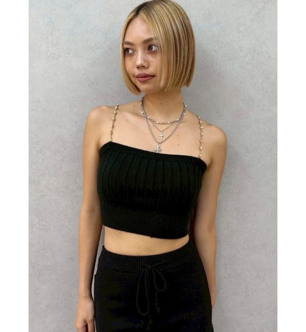 EVRIS「ビジューアンサンブルニットトップス」|ニット・セーター|