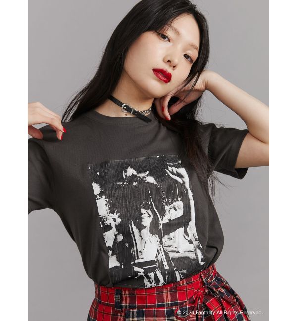 jouetie「【JANIS】Distressed photo print t-shirts【コラボ】」|Tシャツ・カットソー|