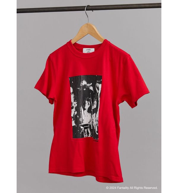 jouetie「【JANIS】Distressed photo print t-shirts【コラボ】」|Tシャツ・カットソー|レッド