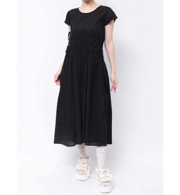 merry jenny「ギャザーギャザーパフロングワンピース」|ワンピース|