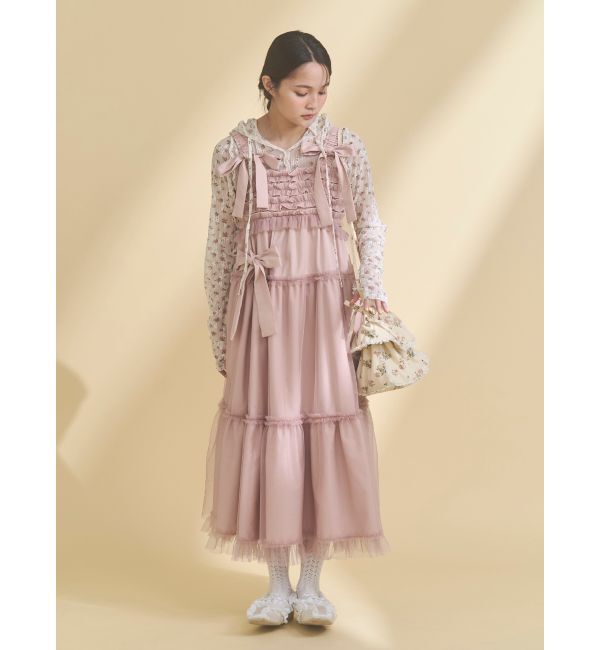 merry jenny「チュールリボンキャミワンピース」|ワンピース|