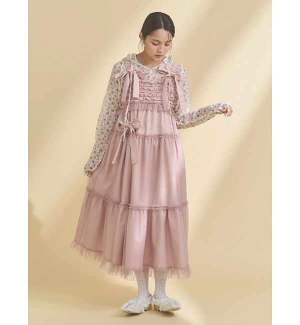 merry jenny「チュールリボンキャミワンピース」|ワンピース|