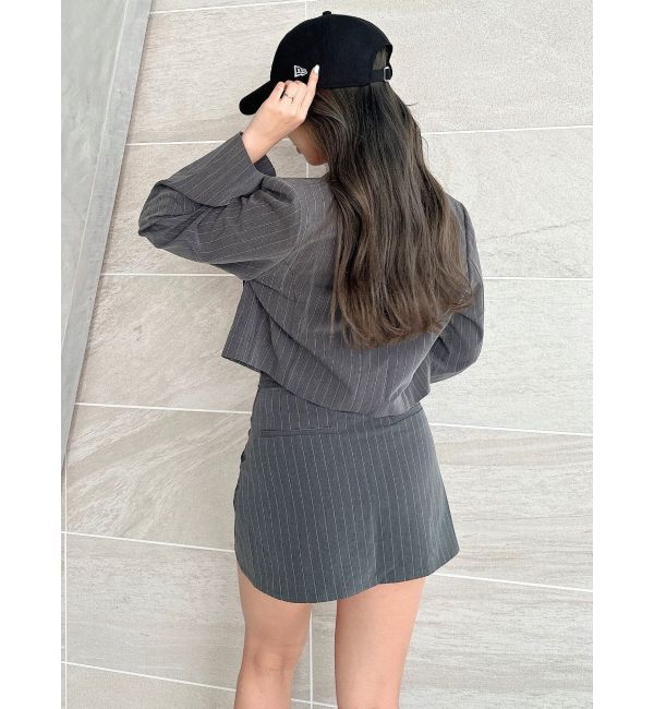 GYDA「ウエストデザインスカートライクショートパンツ【SETUP着用可】」|スカート|