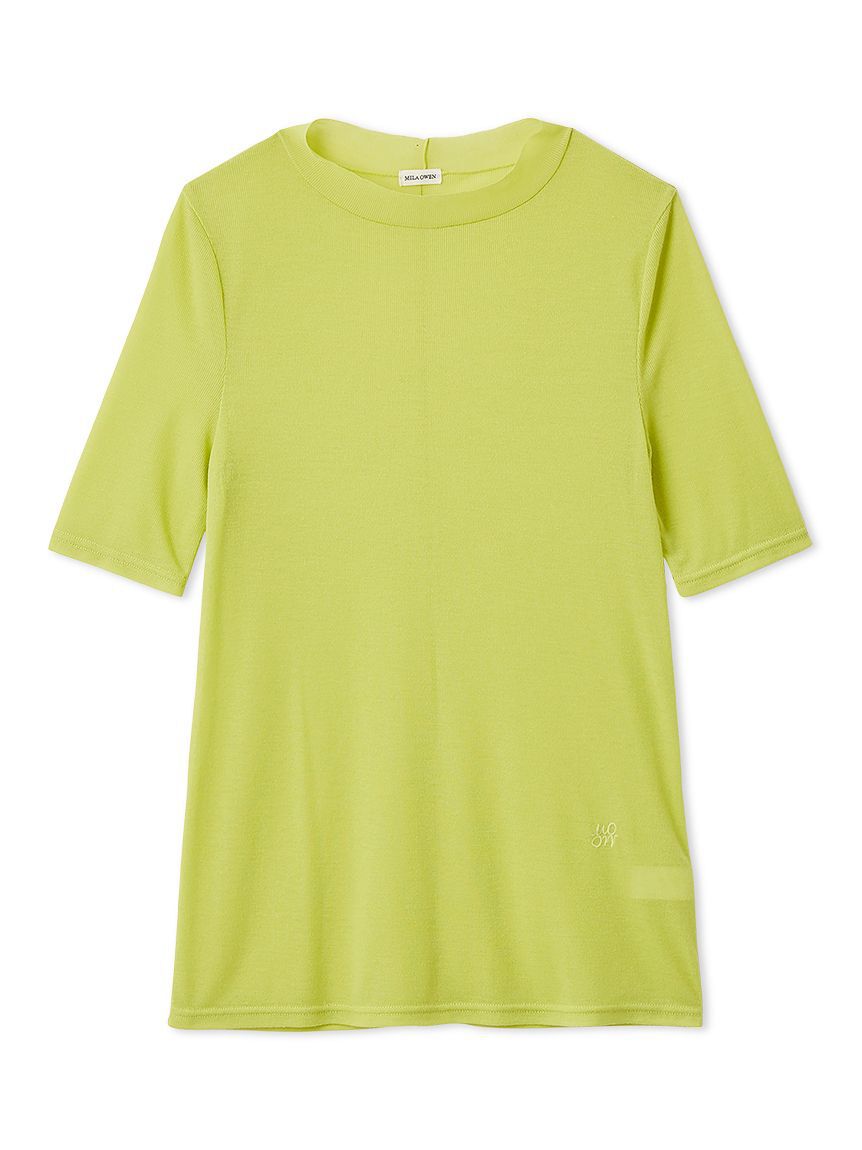 Mila Owen「ウールテンセルハーフスリーブシアーＴ」|Tシャツ・カットソー|
