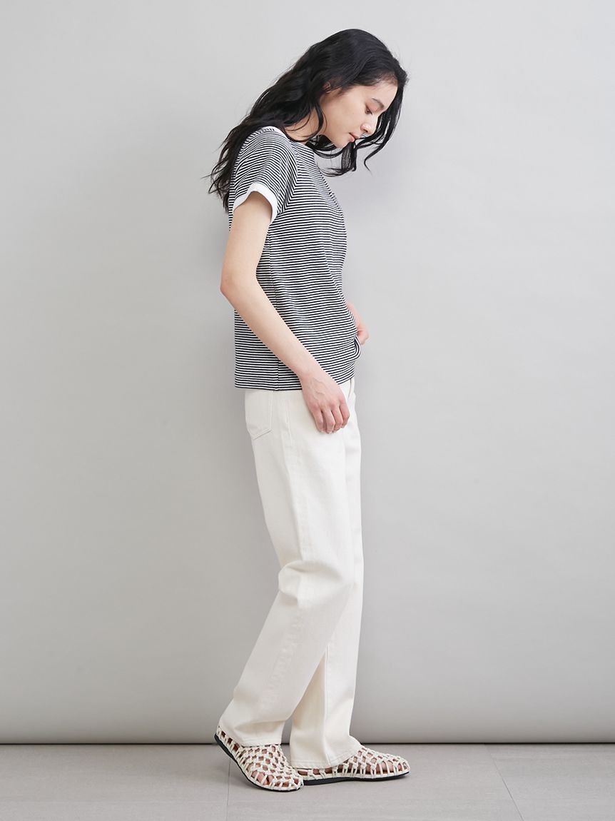 Mila Owen「ボートネックコンパクトＴシャツ」|Tシャツ・カットソー|