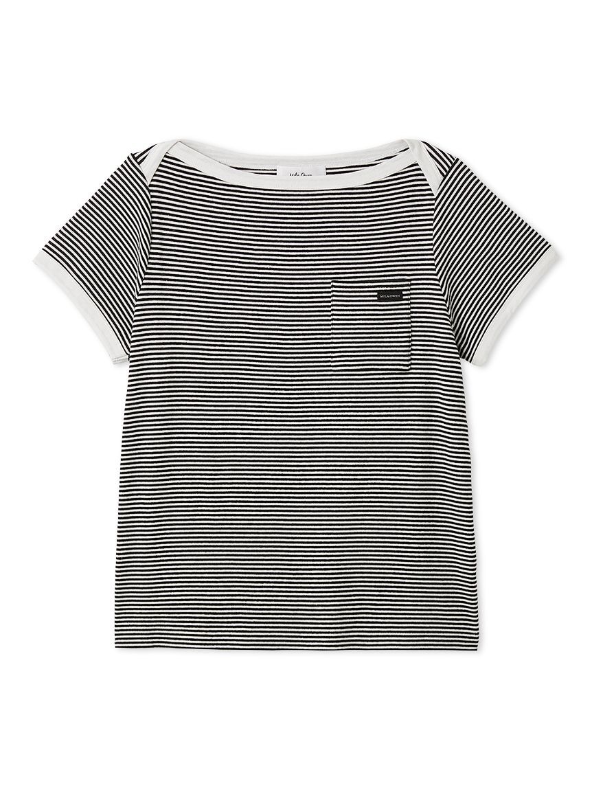 Mila Owen「ボートネックコンパクトＴシャツ」|Tシャツ・カットソー|