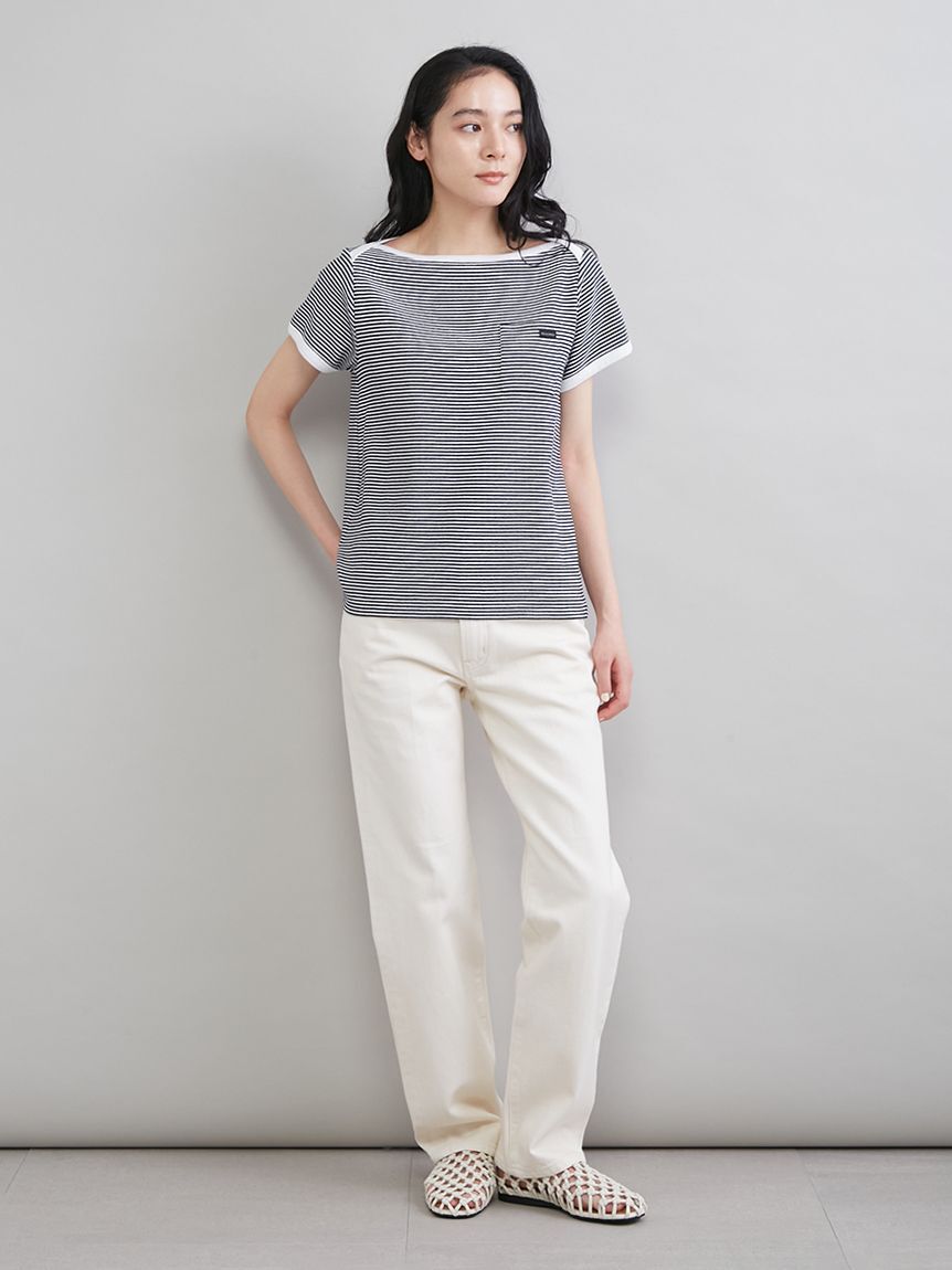 Mila Owen「ボートネックコンパクトＴシャツ」|Tシャツ・カットソー|