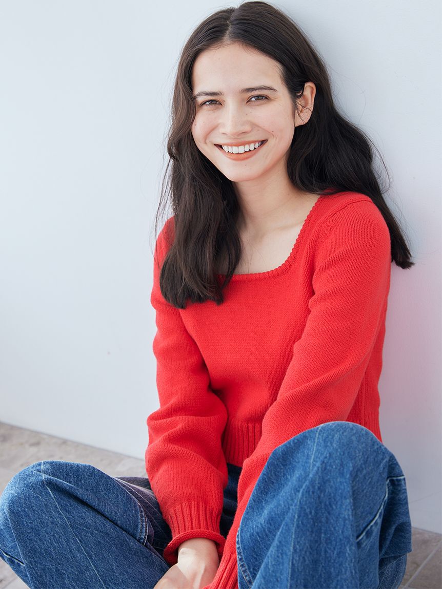 Mila Owen「スクエアネックニット」|ニット・セーター|