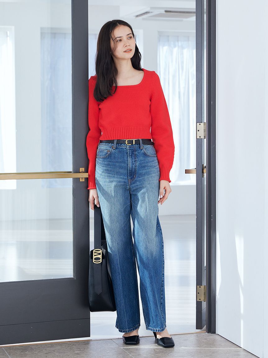 Mila Owen「スクエアネックニット」|ニット・セーター|