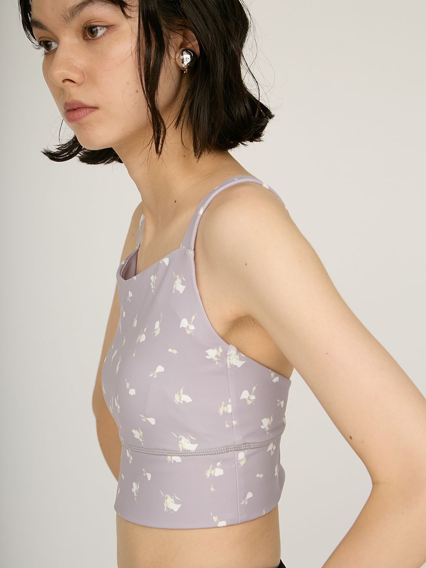 emmi yoga「ディフォームフラワーブラトップ」|キャミソール|