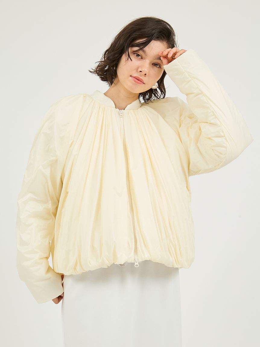 emmi atelier「Re.WAR（TM）シアーギャザー中わたブルゾン」|ブルゾン・スタジャン|