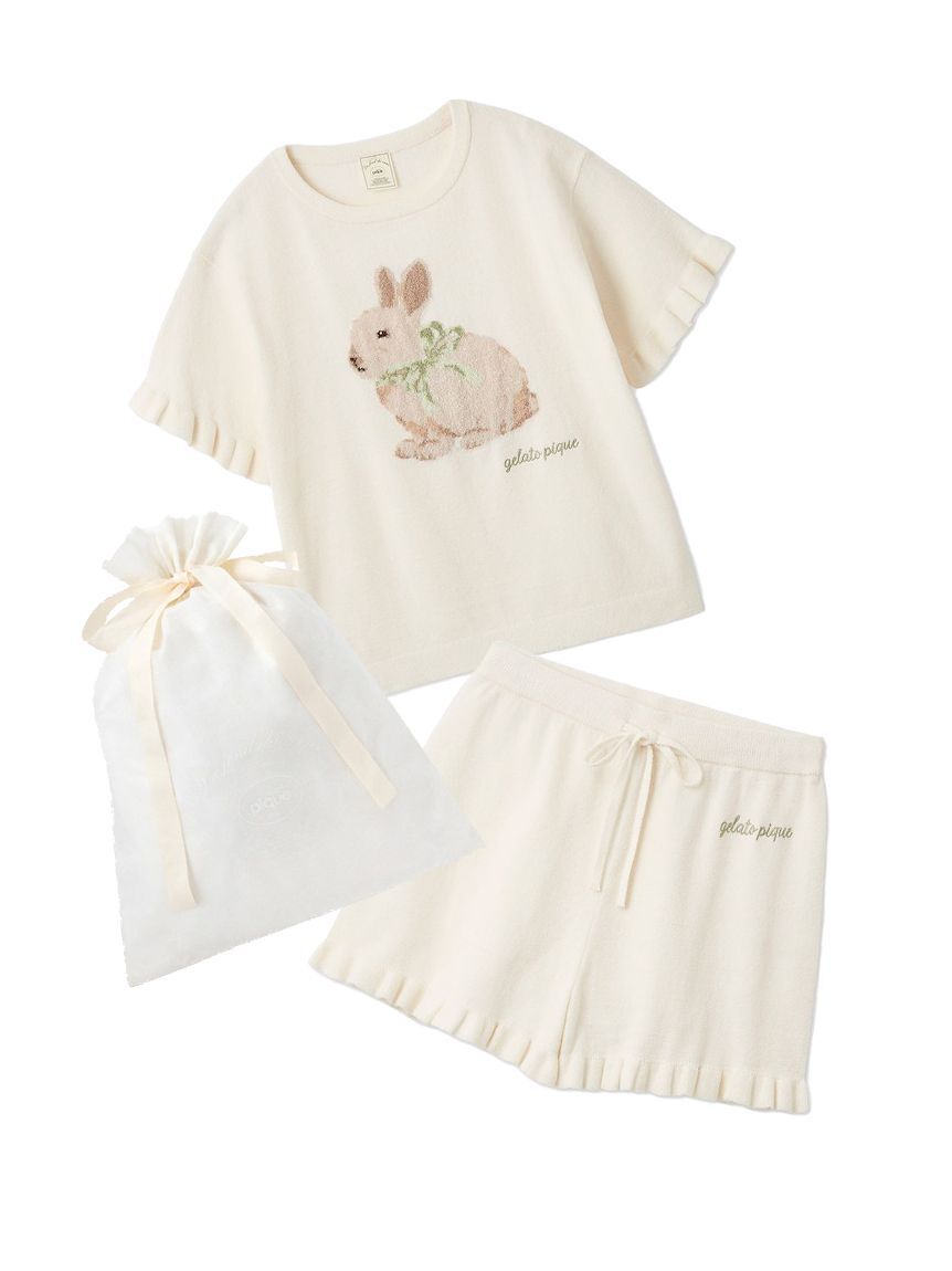 gelato pique「【ラッピング済み】ラビットジャガードプルオーバー&ショートパンツSET」|ルームウェア|