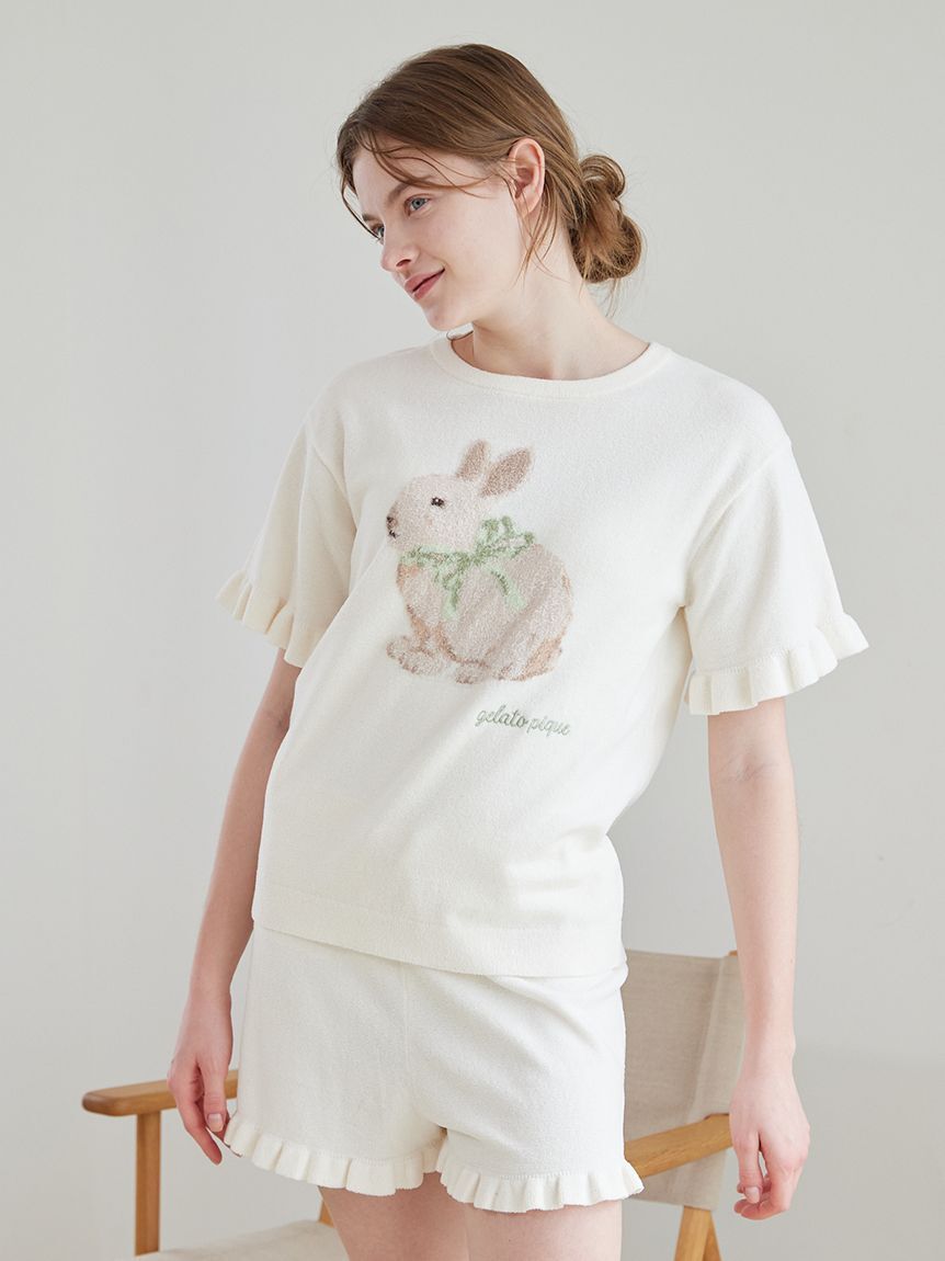gelato pique「【ラッピング済み】ラビットジャガードプルオーバー&ショートパンツSET」|ルームウェア|