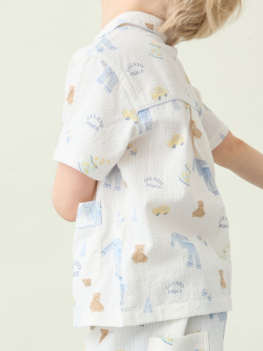 GELATO PIQUE KIDS & BABY「【KIDS】パジャマパーティー柄シャツ」|シャツ・ブラウス|