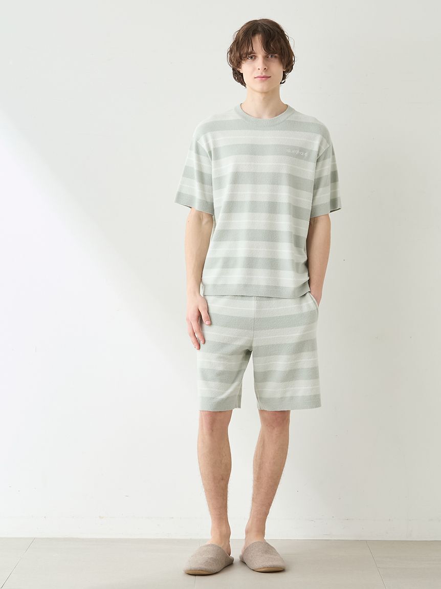 GELATO PIQUE HOMME「【HOMME】【接触冷感】スムーズィーliteクールランダムボーダーハーフパンツ」|その他|