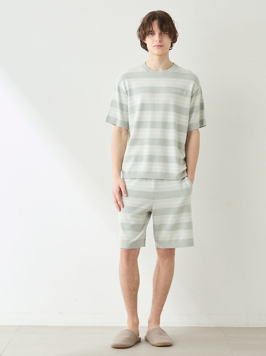 GELATO PIQUE HOMME「【HOMME】【接触冷感】スムーズィーliteクールランダムボーダープルオーバー」|プルオーバー|