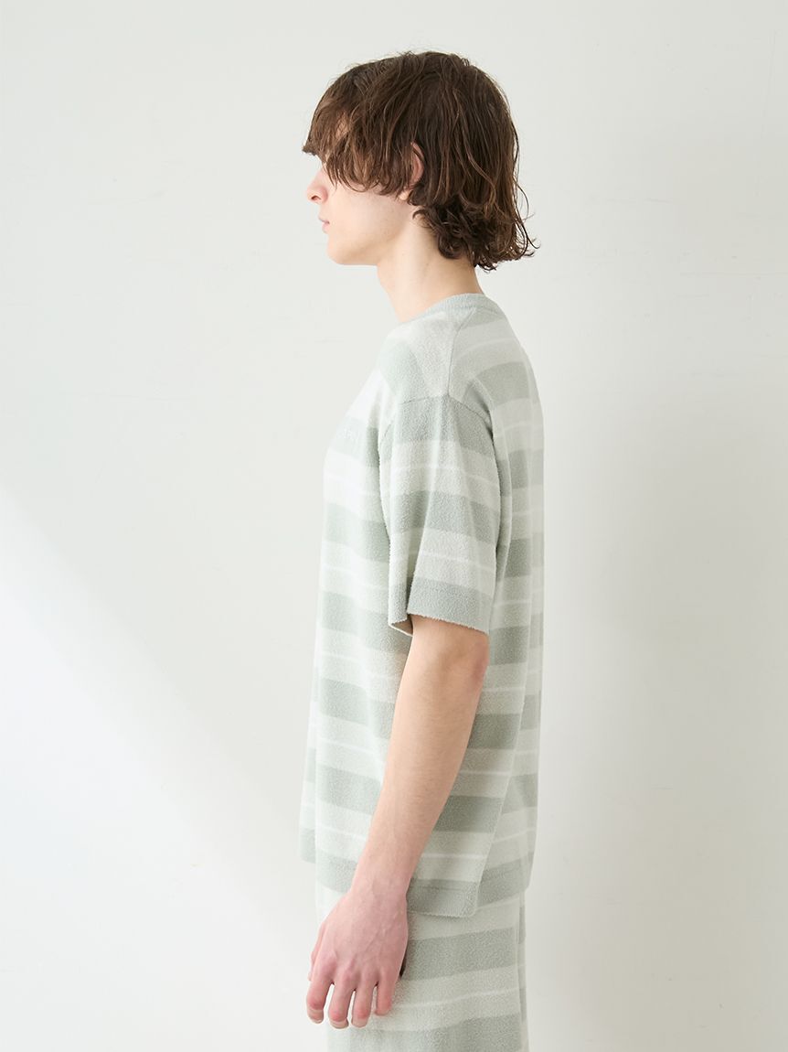 GELATO PIQUE HOMME「【HOMME】【接触冷感】スムーズィーliteクールランダムボーダープルオーバー」|プルオーバー|