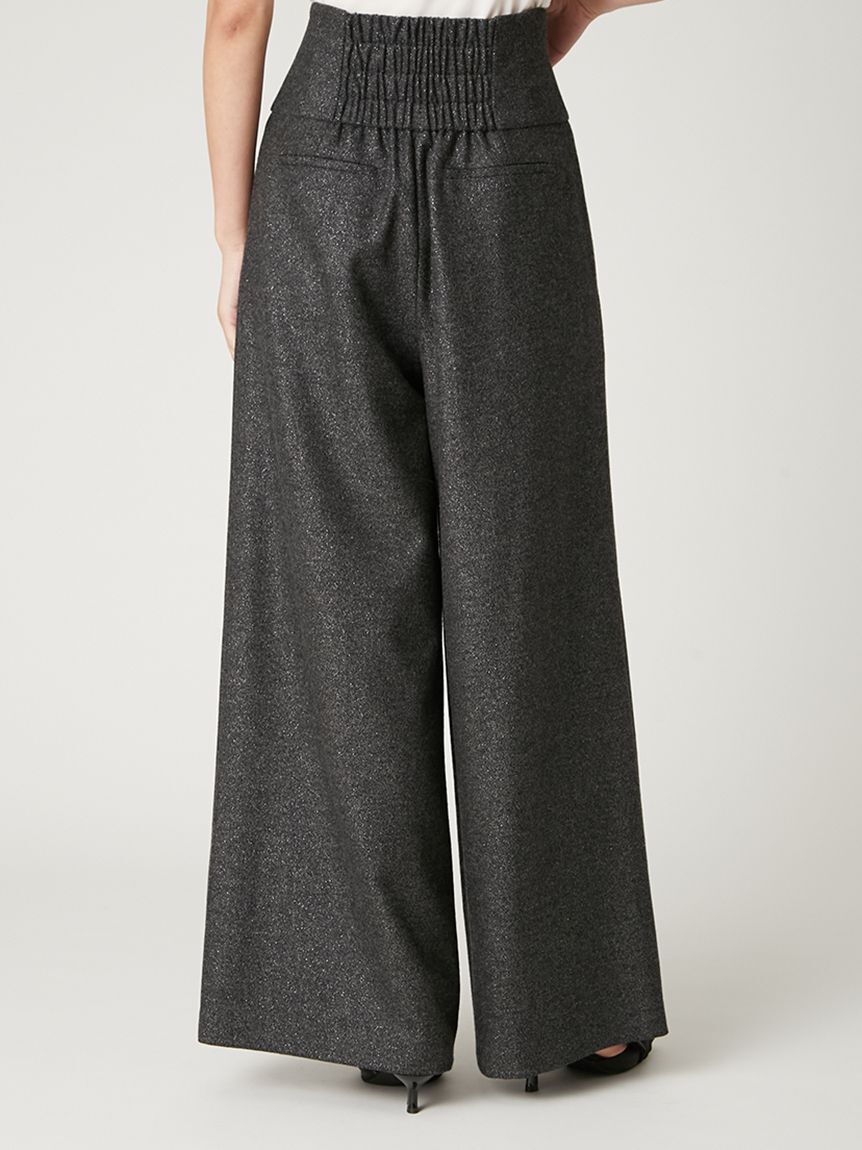 FRAY I.D「ハイウエストタックワイドパンツ」|チノ|