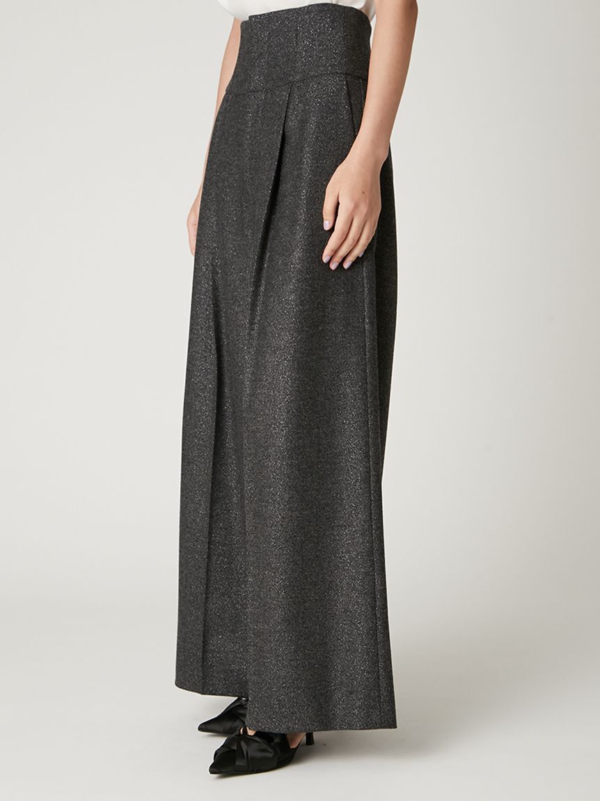 FRAY I.D「ハイウエストタックワイドパンツ」|チノ|