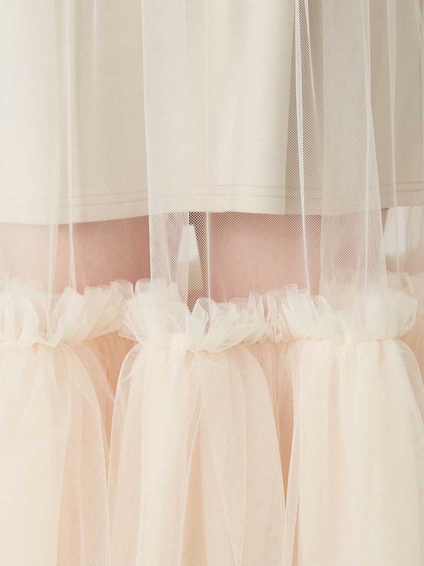 FRAY I.D「ボリュームギャザーチュールスカート」|スカート|