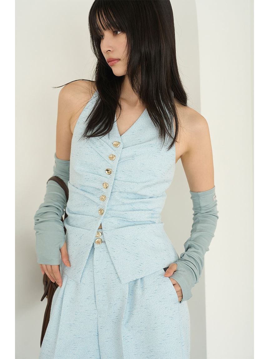 LILY BROWN「オーナメント釦2タックパンツ」|チノ|