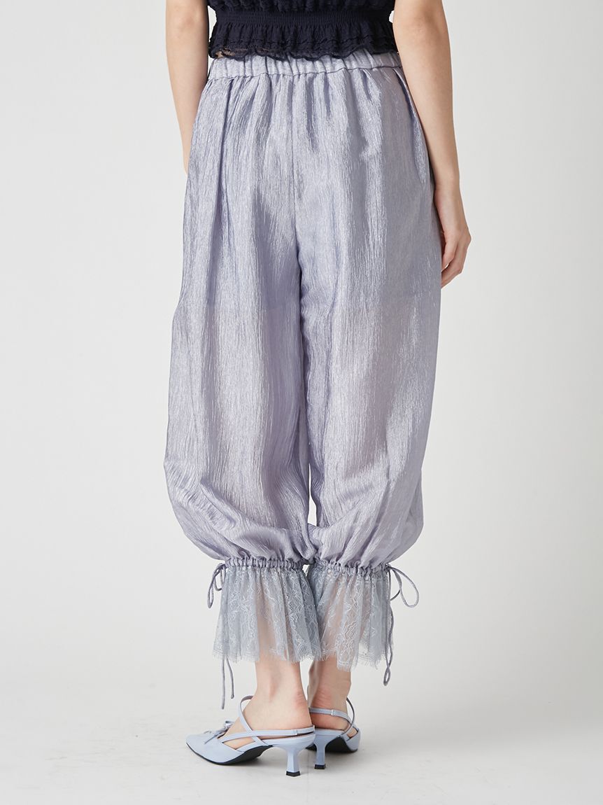 LILY BROWN「エアリーバルーンレースパンツ」|チノ|