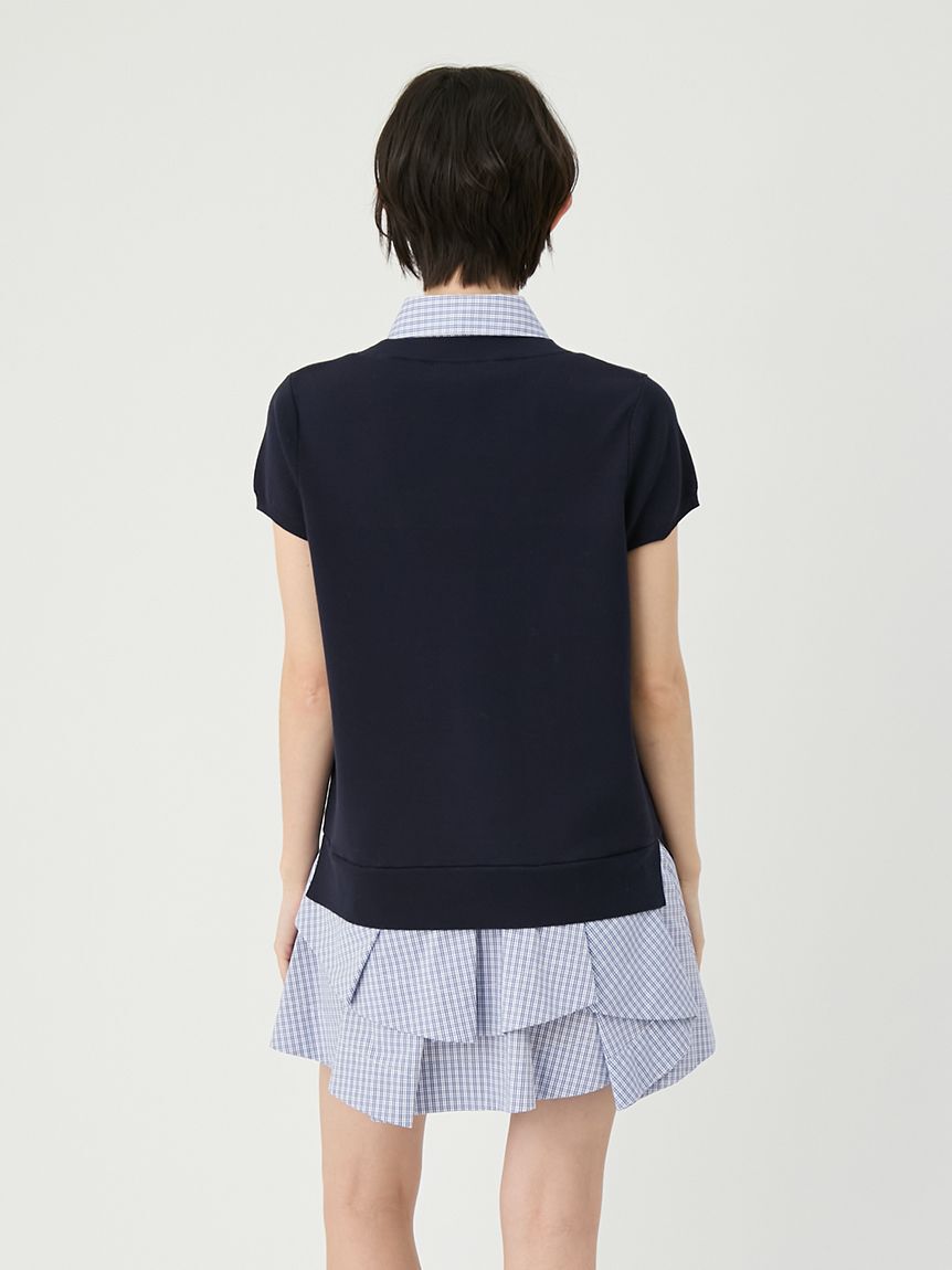 LILY BROWN「シャツドッキングラッフルワンピース」|ワンピース|