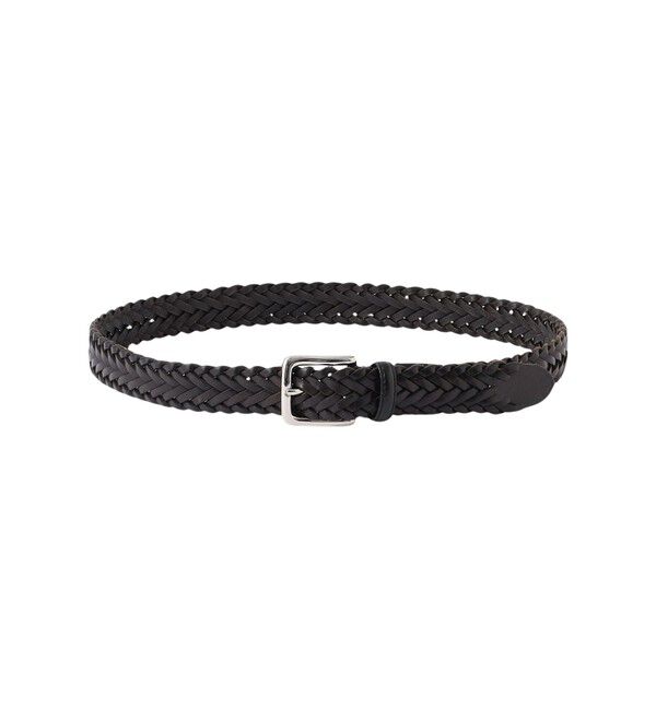 MACKINTOSH PHILOSOPHY「オイルレザーメッシュ カジュアルベルト」|ベルト|ブラック