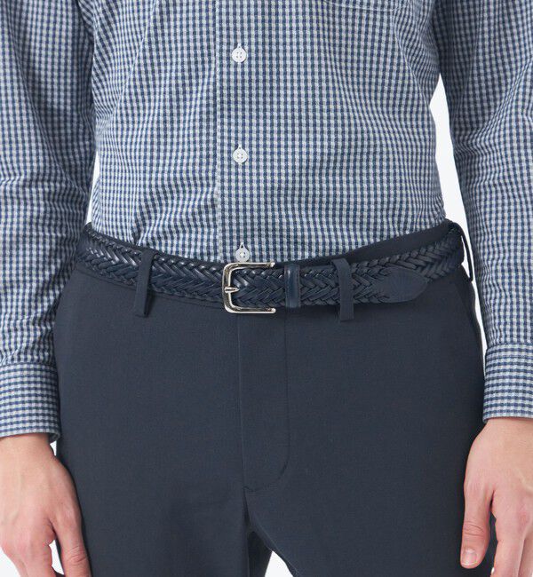 MACKINTOSH PHILOSOPHY「オイルレザーメッシュ カジュアルベルト」|ベルト|