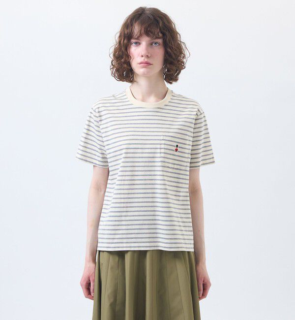 MACKINTOSH PHILOSOPHY「バッキンガムベア バスクボーダーポケTシャツ」|Tシャツ・カットソー|