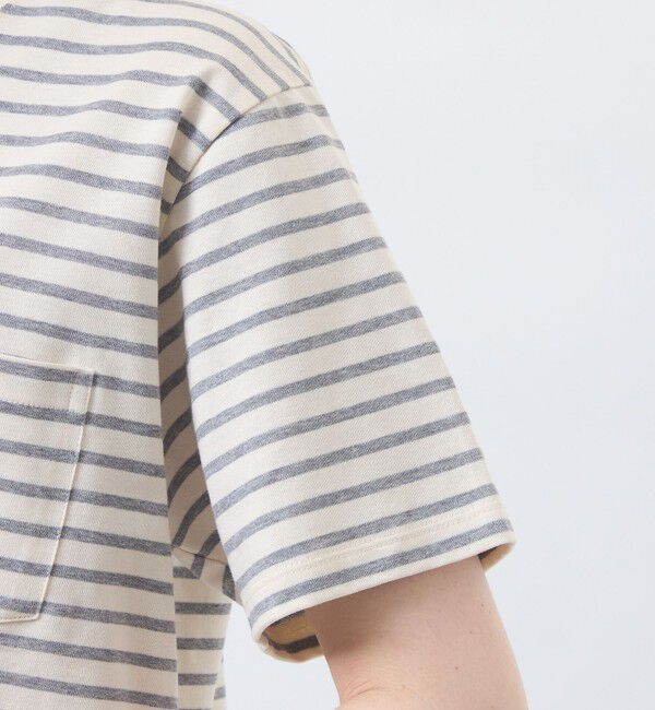 MACKINTOSH PHILOSOPHY「バッキンガムベア バスクボーダーポケTシャツ」|Tシャツ・カットソー|