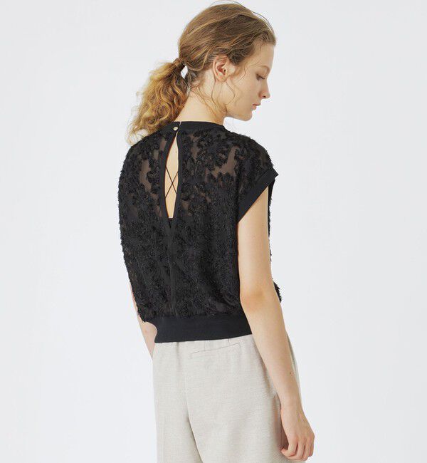  「カットジャカードシアートップス」|シャツ・ブラウス|