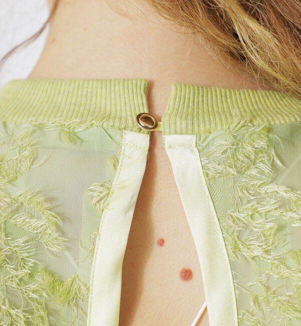  「カットジャカードシアートップス」|シャツ・ブラウス|