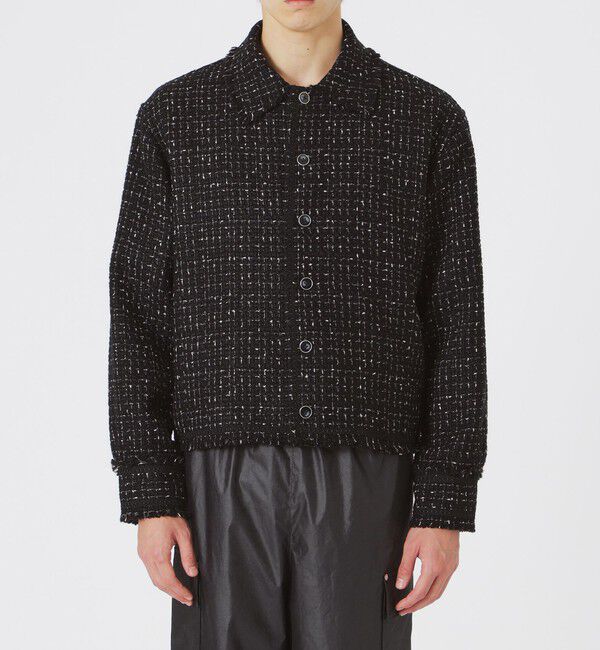  「モノトーンツイードブルゾン」|ブルゾン・スタジャン|