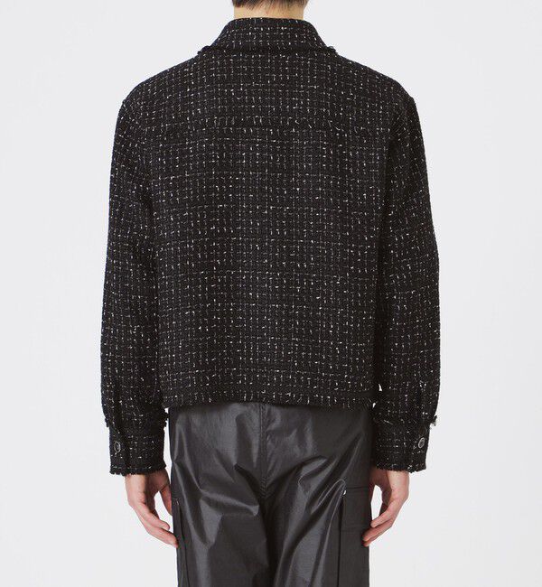  「モノトーンツイードブルゾン」|ブルゾン・スタジャン|