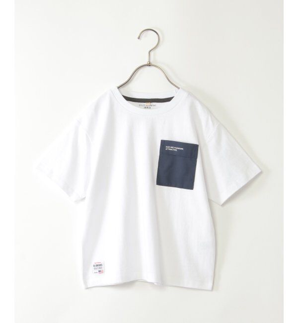 ikka kids「異素材ポケット付きTシャツ（120~160cm）」|Tシャツ・カットソー|