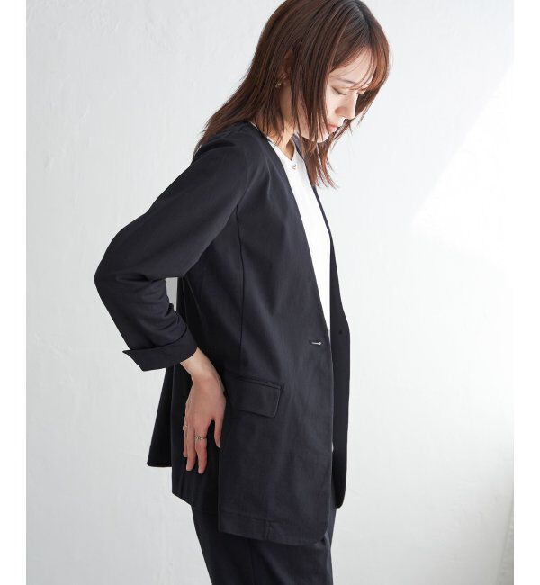 IKKA LOUNGE「GOKU楽ワークノーカラージャケット」|その他|