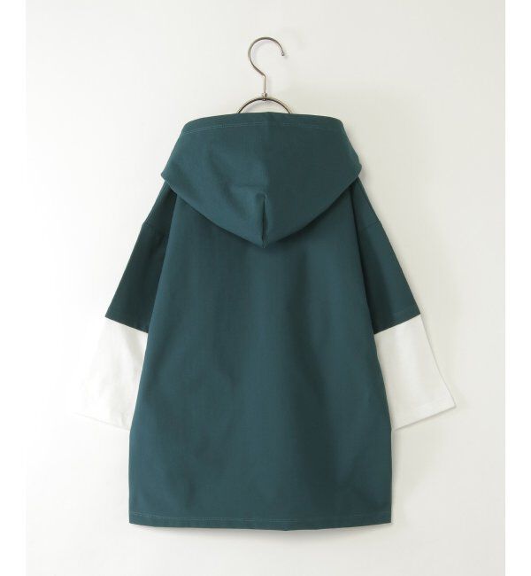 ikka kids「【親子コーデ】冷感6分袖レイヤードパーカー（120~160cm）」|Tシャツ・カットソー|