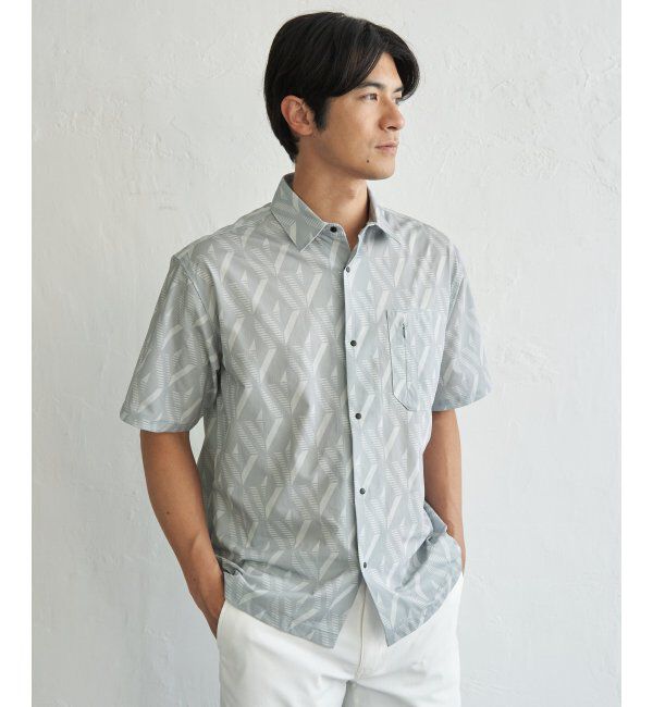 ikka「【接触冷感】GOKU楽 AIR冷感シャツ【セットアップ対応】」|シャツ・ブラウス|ライトグレー