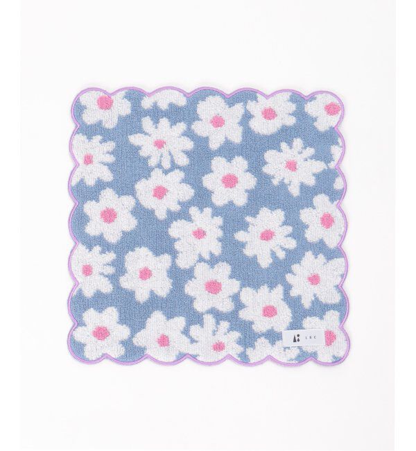 Lbc with Life「花柄スカラップハンカチタオル」|タオル|