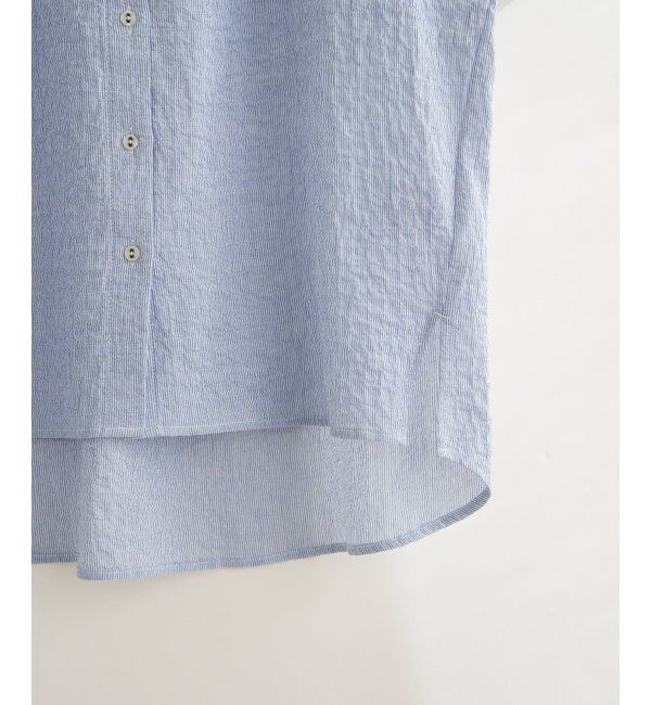 Lbc with Life「オーガニックコットンバンドカラーシャツ」|シャツ・ブラウス|