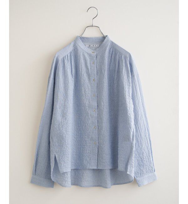 Lbc with Life「オーガニックコットンバンドカラーシャツ」|シャツ・ブラウス|