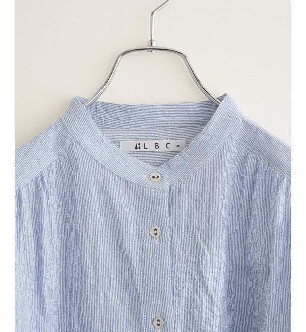 Lbc with Life「オーガニックコットンバンドカラーシャツ」|シャツ・ブラウス|