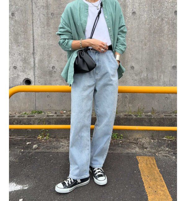 Lbc with Life「リネンコットンバンドカラーシャツ」|シャツ・ブラウス|