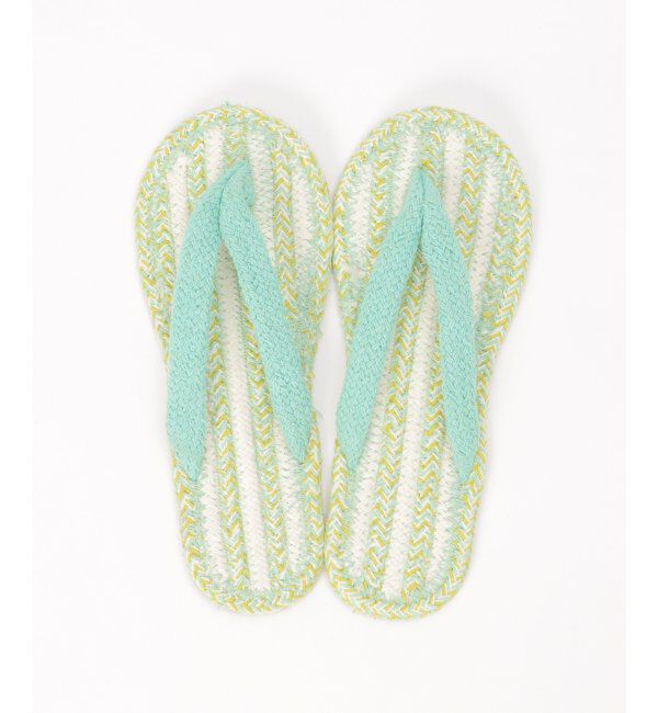 Lbc with Life「コットンサンダル」|ルームシューズ|ミントグリーン