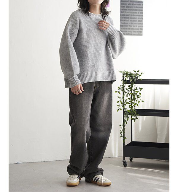 VENCE share style「【洗濯機で洗える】鹿の子ラメニット」|ニット・セーター|