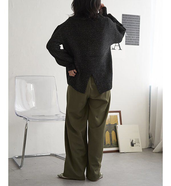 VENCE share style「【洗濯機で洗える】鹿の子ラメニット」|ニット・セーター|